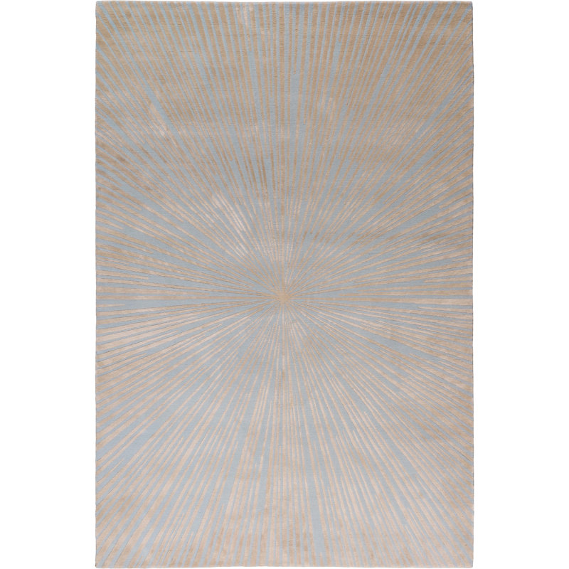 Winch Design Meridian Aqua Area Rug, Rectangle 9' x 12'