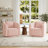 Bashar Upholstered Swivel Barrel Chair-217953825-259212575