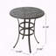 Table de bar en fonte d'aluminium avec porte-parapluie
