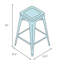 Tabouret de bar et de comptoir pivotant-41717328