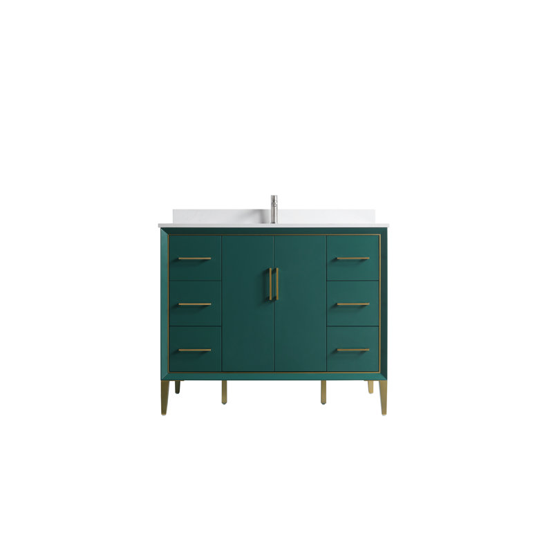 42'' Single Bathroom Vanity Base Only, Green