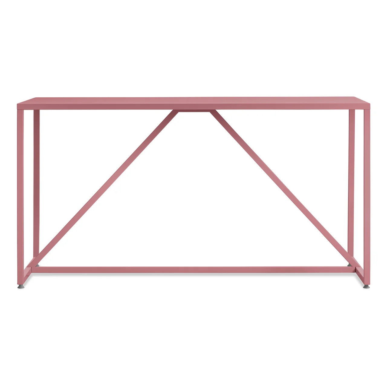 Strut Dining Table, 28" W x 56" L, Berry, Standard (29" Height)