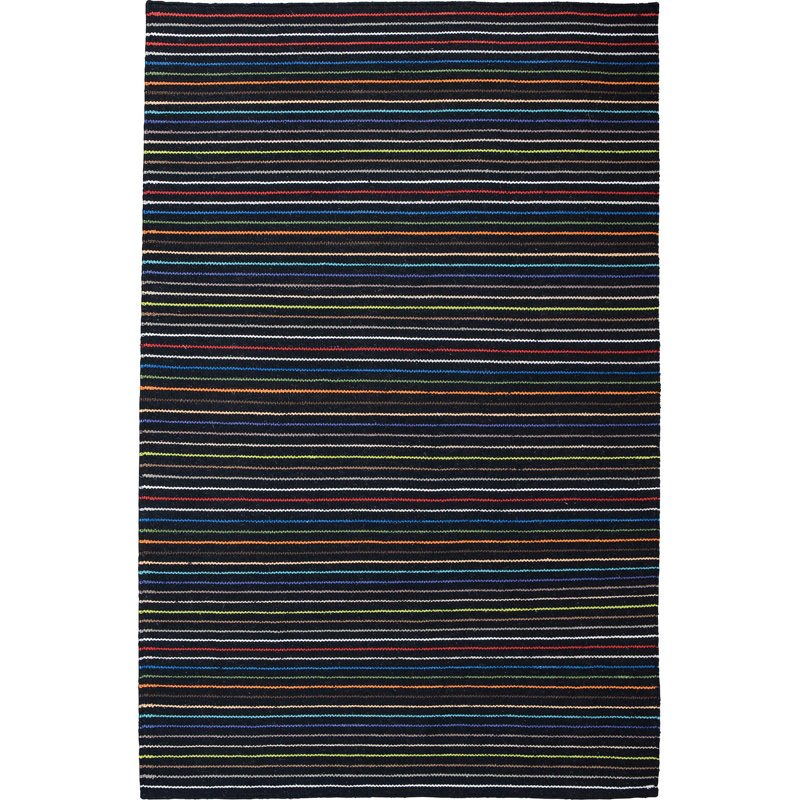 Deason Striped Wool Hand Woven Area Rug, Rectangle 140 x 200cm