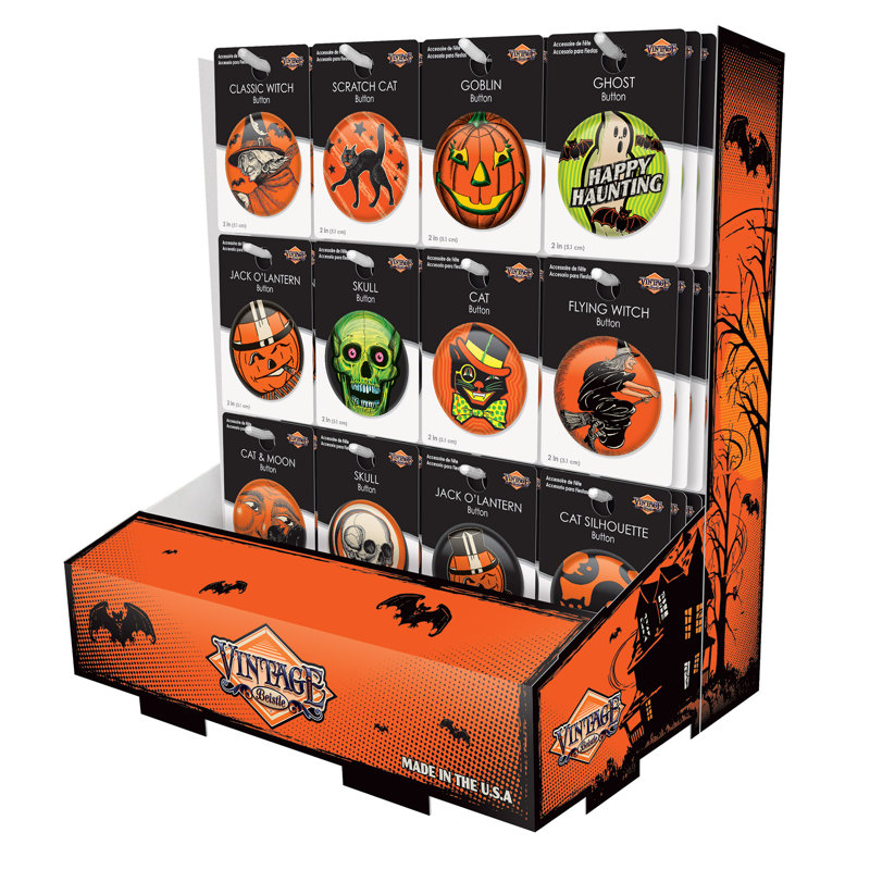 Présentoir de comptoir rétro d'Halloween