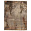 Abstract Area Rug in Brown