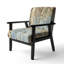 Fauteuil d'appoint rembourré de style campagne moderne blanc Birch Forest I-1976426207