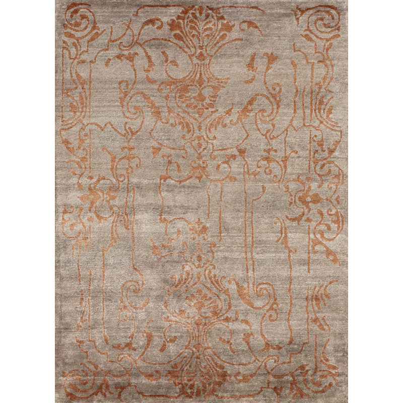 Silky Design Silk Hand Woven Area Rug, 170 x 240cm