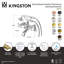 Kingston Triple Handle Deck Mounted Clawfoot Tub Faucet with Diverter and Handshower-11174450