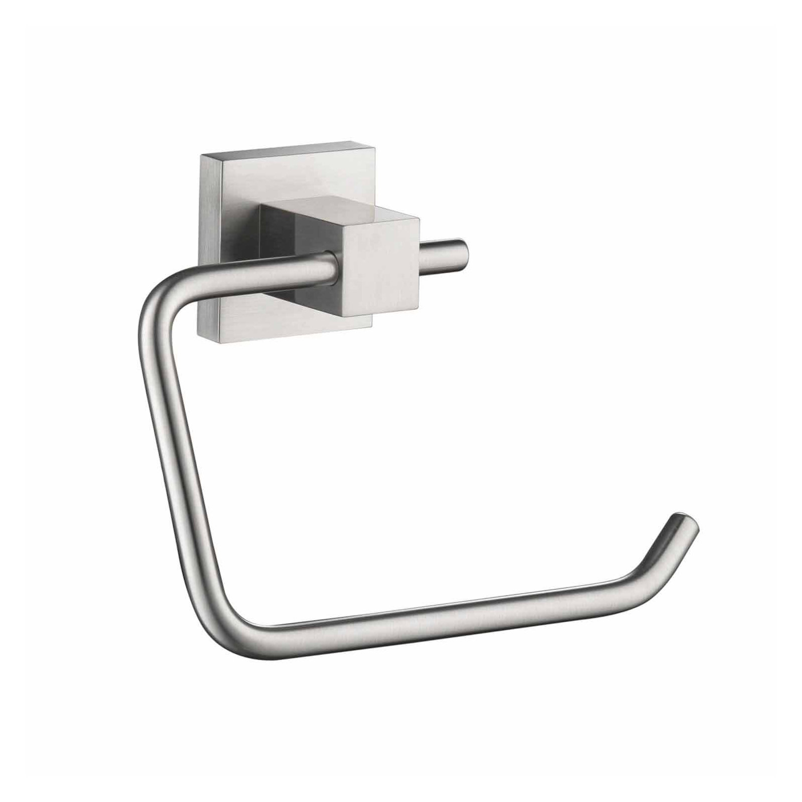 Cube Toilet Paper Holder, Brushed Nickel