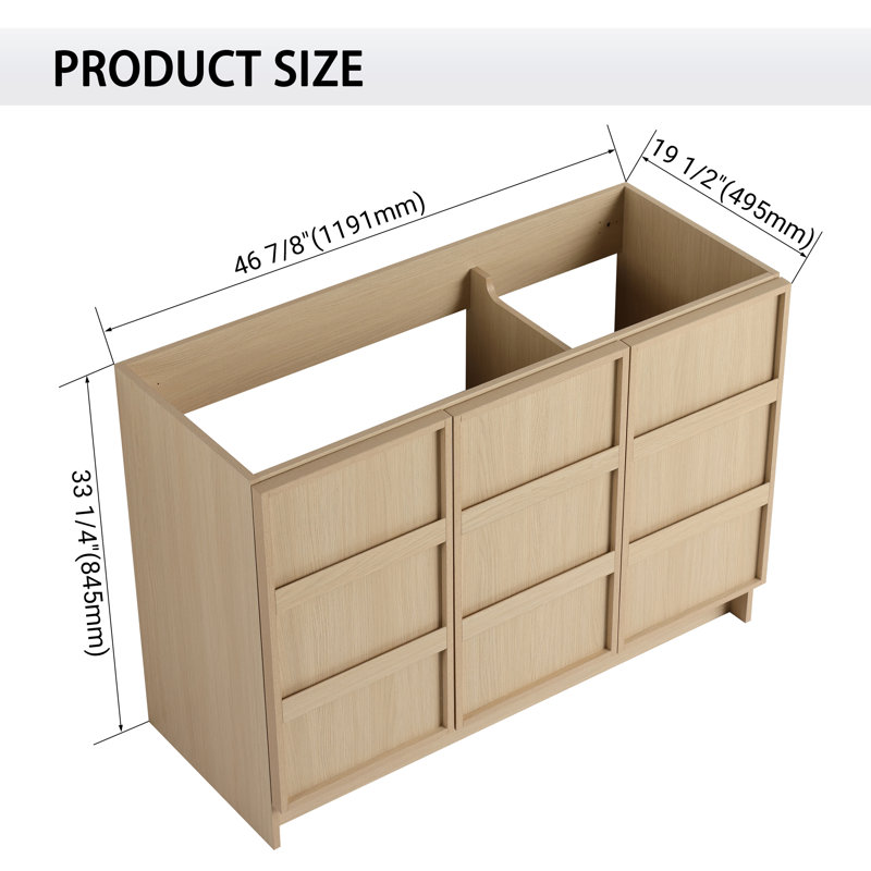 48'' Single Bathroom Vanity Base