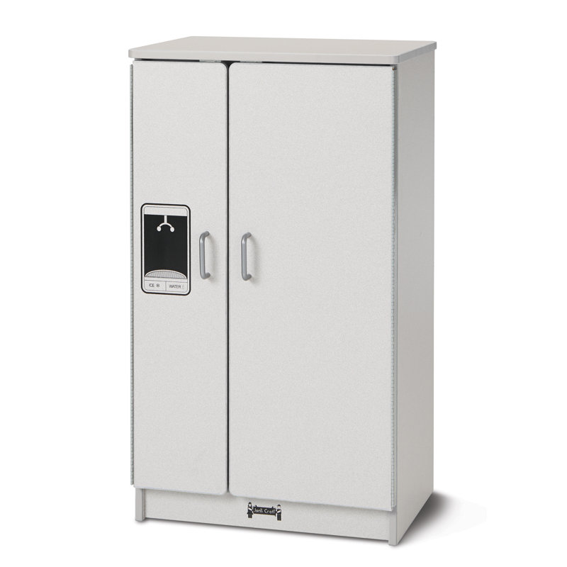 Rainbow Accents Culinary Creations Kitchen Refrigerator, Gray/Teal