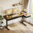 Electric Standing Desk With 4 Under-desk Drawers, Height-adjustable Desk With Built-in Power Outlets,standing Desk With Reversible Structure,home Office Desk With Hidden Desk-mounted Cable Management Tray-1255763422