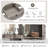 Hudis Console Table Sofa Table Sideboard with Storage Drawers and Bottom Shelf-861805962