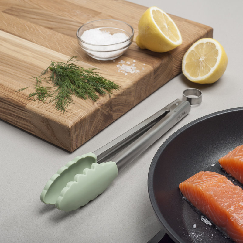 Zeal Kitchen Tong, 28.5cm L x 5.5cm W x 3cm D, Sage Green