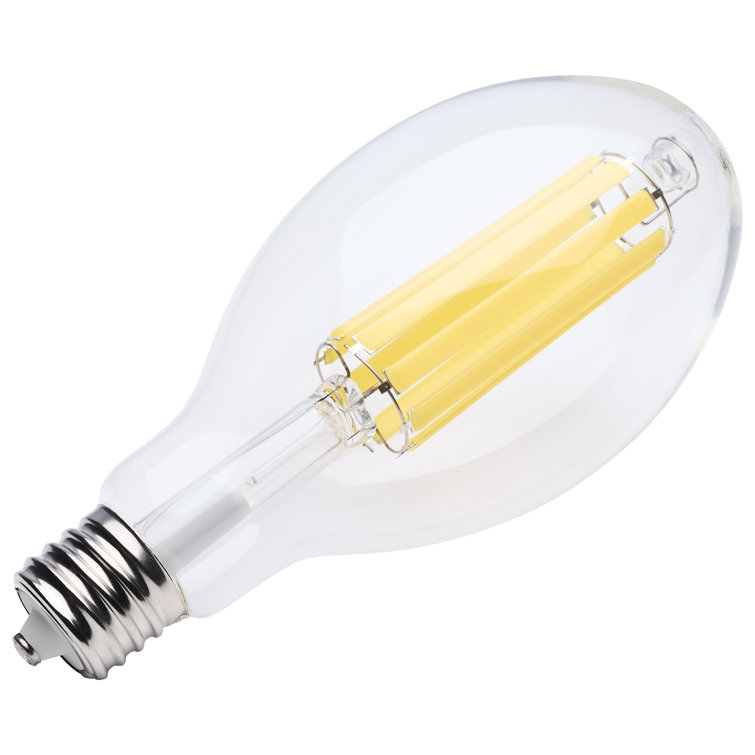 40 Watt LED HID Replacement ED37 4000K Extended Mogul Base Clear 120-277 Range Voltage