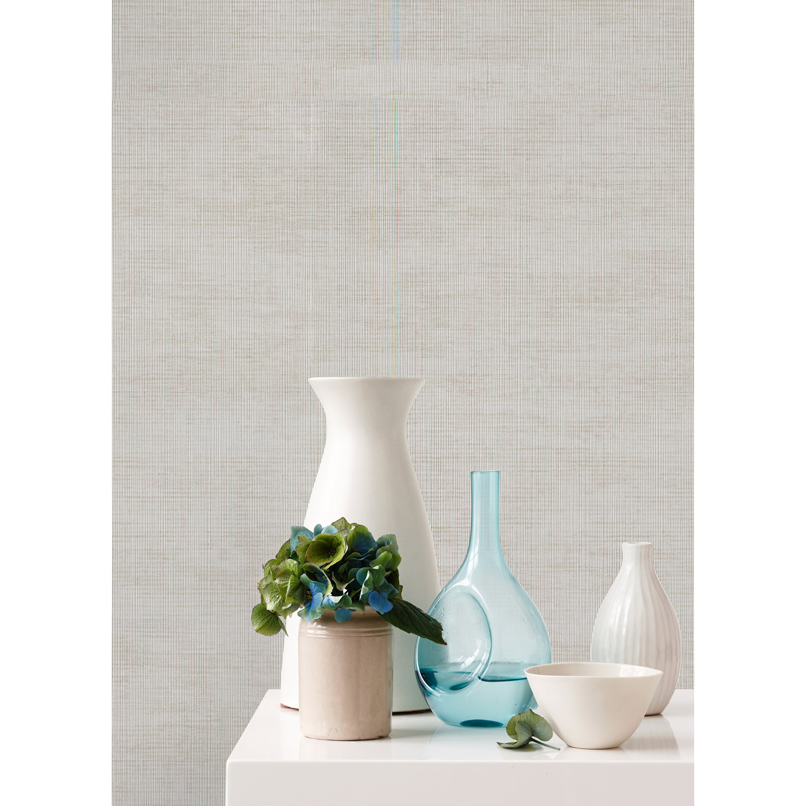 Princeton Modern Striped Wallpaper, Taupe