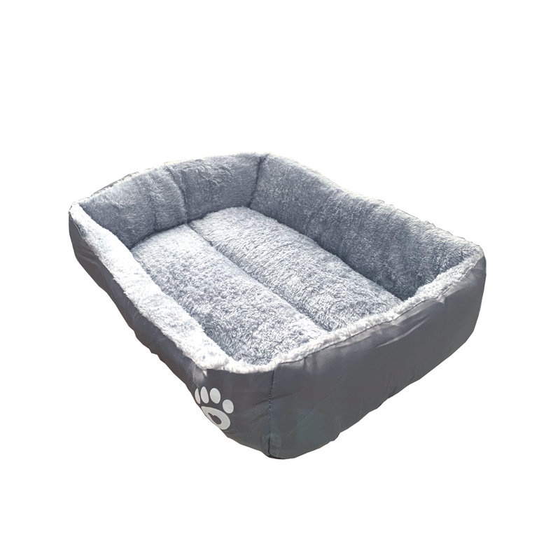 Lit pour chien Spade Grey, Moyen (l 23 po x P 18 po x H 5,5 po), gris