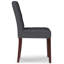 Chaise de salle à manger rembourrée Andover avec dossier capitonné et structure en bois massif Andover (ensemble de 2)