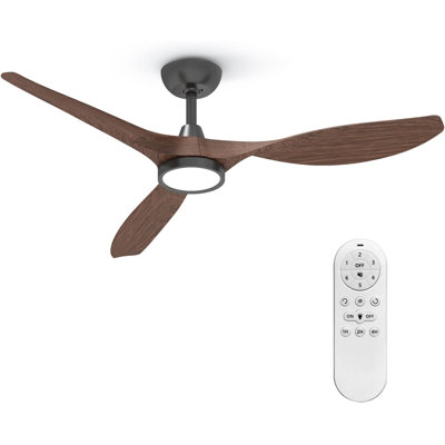 52" Ulanda Blade LED Propeller Ceiling Fan with Remote Control