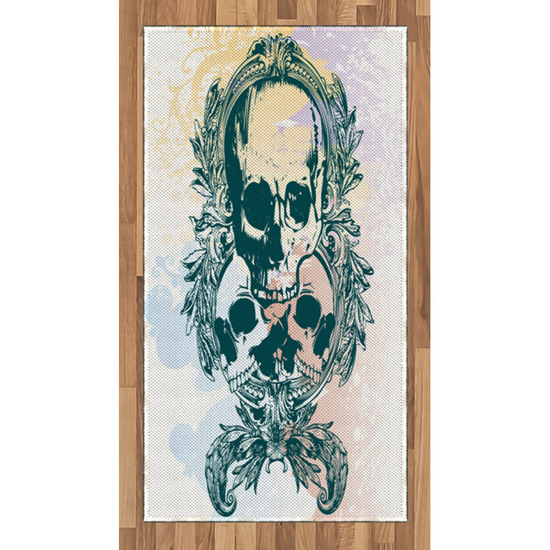 Tapis de la zone verte crâne, Rectangle 2 pi 7 po x 5 pi