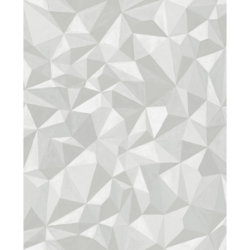 Curio Quartz Geometric Wallpaper Roll, White
