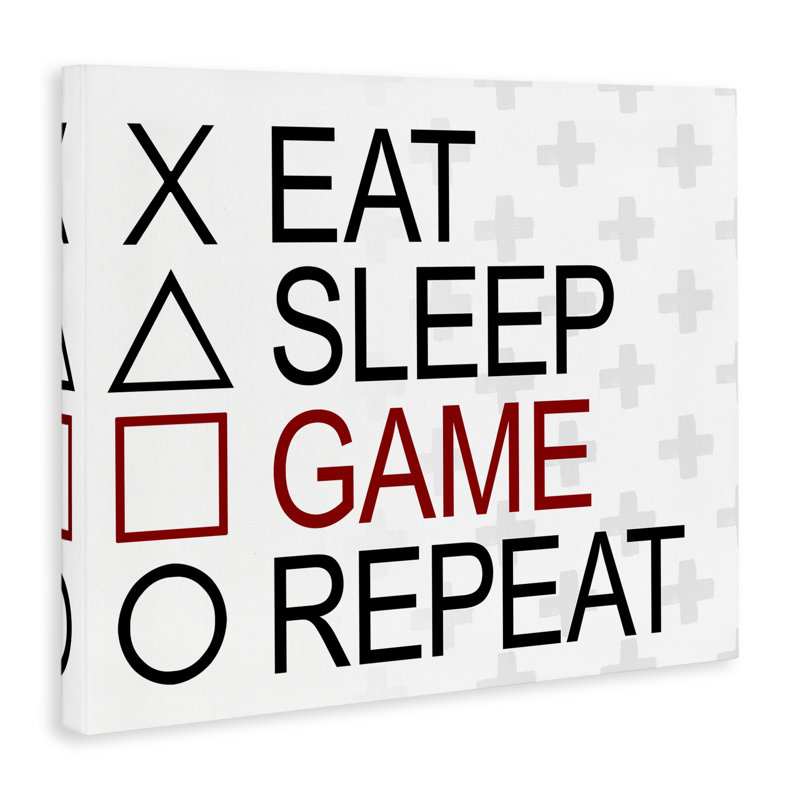 Art mural sur toile Gamer, H 24 po x l 30 po
