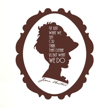 Jane Austen Wall Sticker