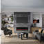 Vibrance Recessed or Wall Mounted Electric Fireplace Heater, Multi-Flame Colors, Voice Assistant Compatible, Logs & Crystals, Remote Control-1878187064-1864073155