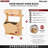 Wood Door Mount Tip-Out Knife Storage Organizer