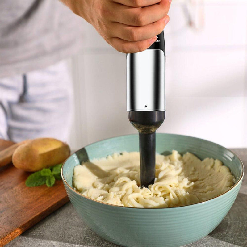 Courant 400 Watt Hand Blender with Whisk, Masher & Food Processor Attachment, Automatic Speed Control, Ergonomic & Soft Grip