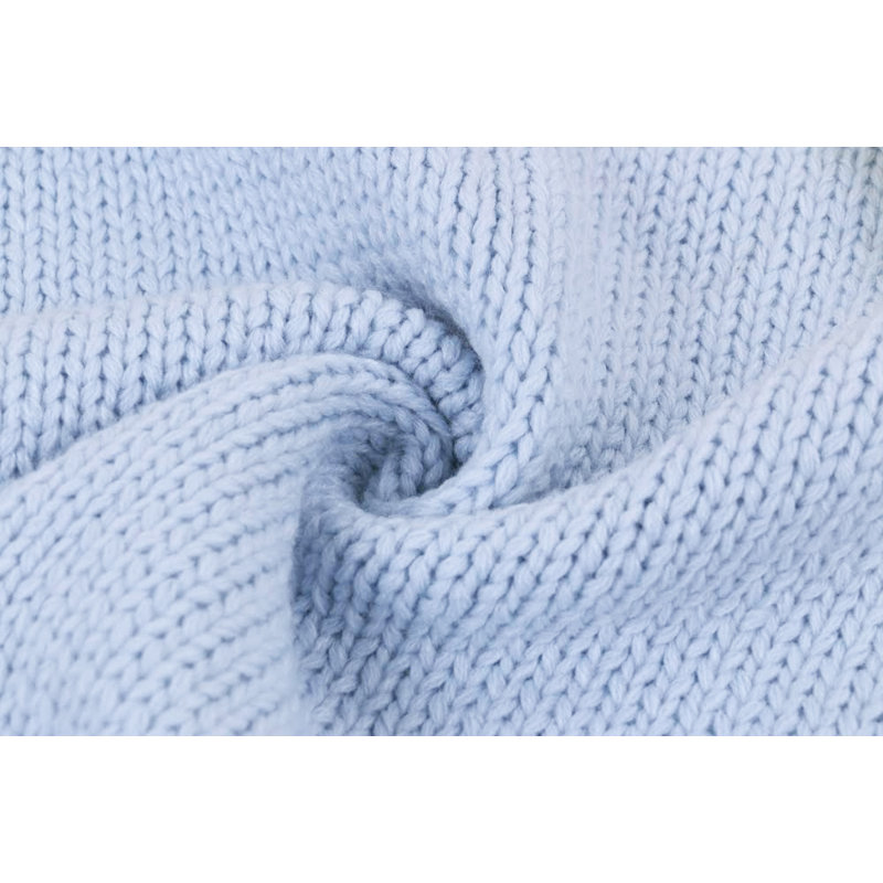 Couverture pour bébé en mélange de coton, Bleu