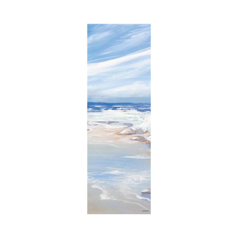 Beach Panel I by Kingsley - No Frame Panoramic Gallery-Wrapped Canvas Giclée on Canvas, 30.48 cm H x 91.44 cm W x 3.175 cm D