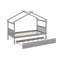 Lit simple en bois avec lit gigogne-512509991
