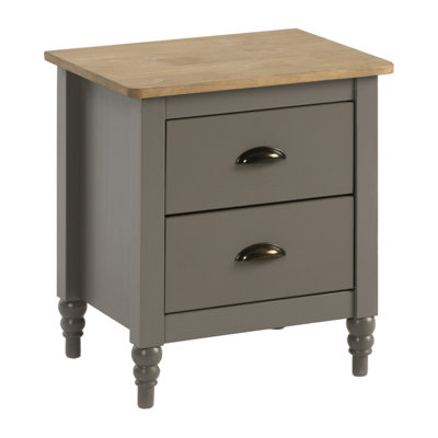 Larkste 35cm W Solid Wood Bedside Table