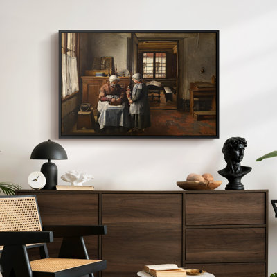 Grandmother's Feast, 1873 - Henri De Braekeleer, toile tendue avec châssis