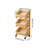 Wooden Storage Shelves, 3-Tier Fruit ,Snack Rack Kitchen Storage Organizer Basket Stand,Vegetables Basket Display Rack, Multi-Compartment Vegetable and Fruit Organizer, Freestanding Design for kitchen, Home Office, Living Room(Natural Color)-1980520524
