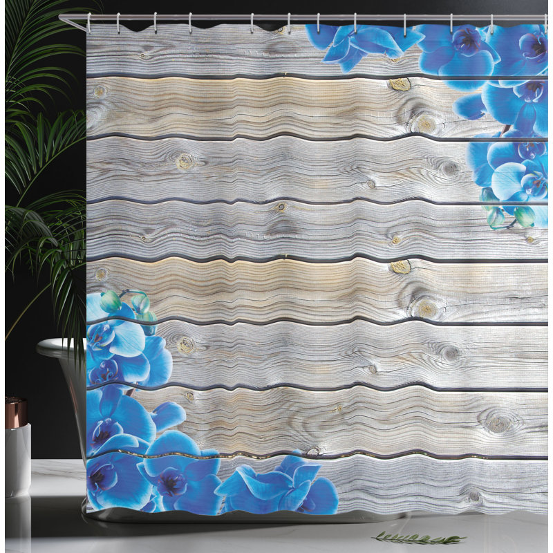 Shower Curtain with Hooks Included, 84"H x 69"W