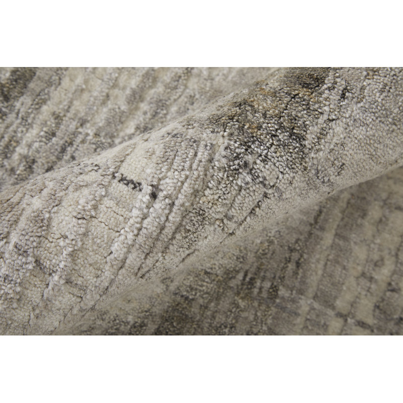 Eastfield Abstract Area Rug in Gray, Rectangle 9' x 12'