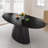 72"×37"W×30"H Oval Wood Pedestal Dining Table-2108026851