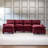 106" U Shaped Sectional Sofa Set with Storage Ottoman & USB Ports, Modular Cloud Couch with Chaise Lounge & Pillows-531142181