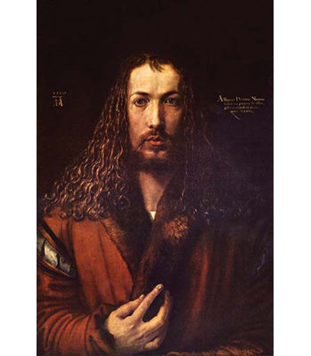 'Self Portrait 2' by Albrecht Durer Painting Print