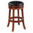 Swivel Upholstered Counter Stool with Solid Wood Frame-69426727-69426728