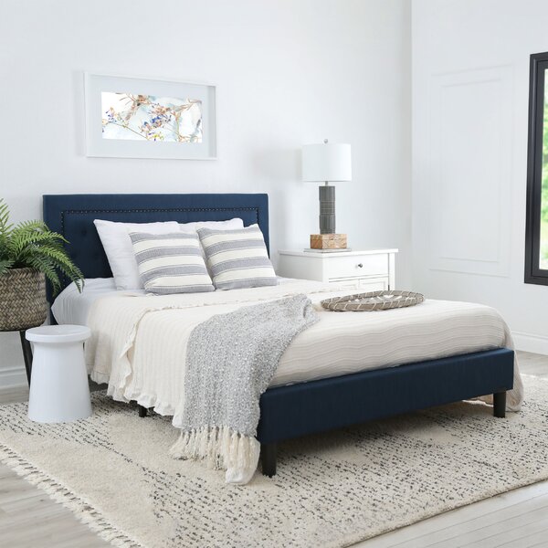 Alcott Hill® Figueroa Upholstered Platform Bed & Reviews | Wayfair