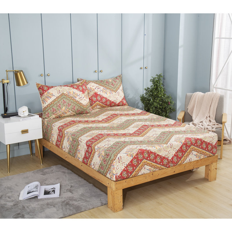 Microfiber Fitted Sheet, Full Fitted Sheet with Pillowcase