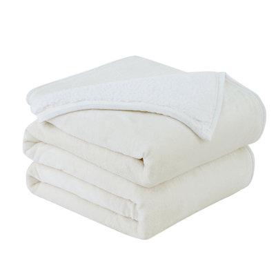 Southshore Fine Linens Oversized warm and cozy Sherpa Fleece Blanket and throws