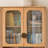 Burlywood Solid Wood+Glass Display Cases