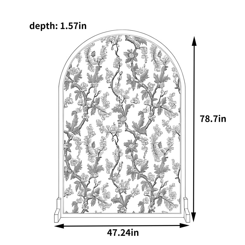Brookfield, H 78,74 po x l 47,24 po x P 1,57 po