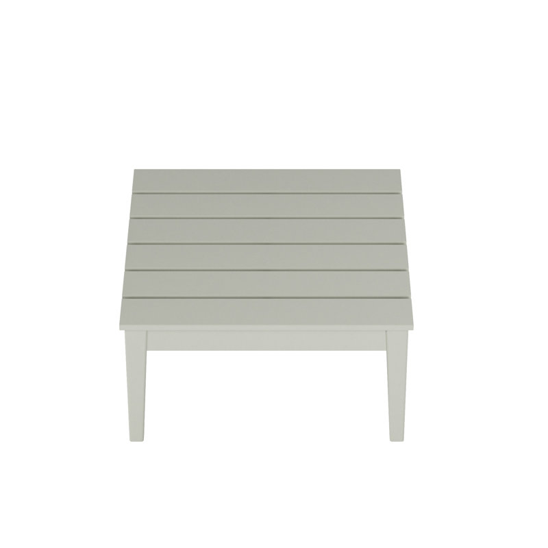 Table basse d'extérieur carrée en PEHD Joubert, Sable