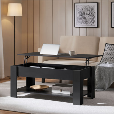 Lift Top Coffee Table with Hidden Compartment