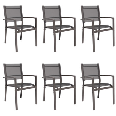 Estelee Metal Outdoor Stacking Dining Armchair